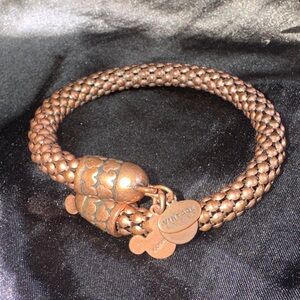 Alex and Ani Copper-Tone Braided Charm Bracelet